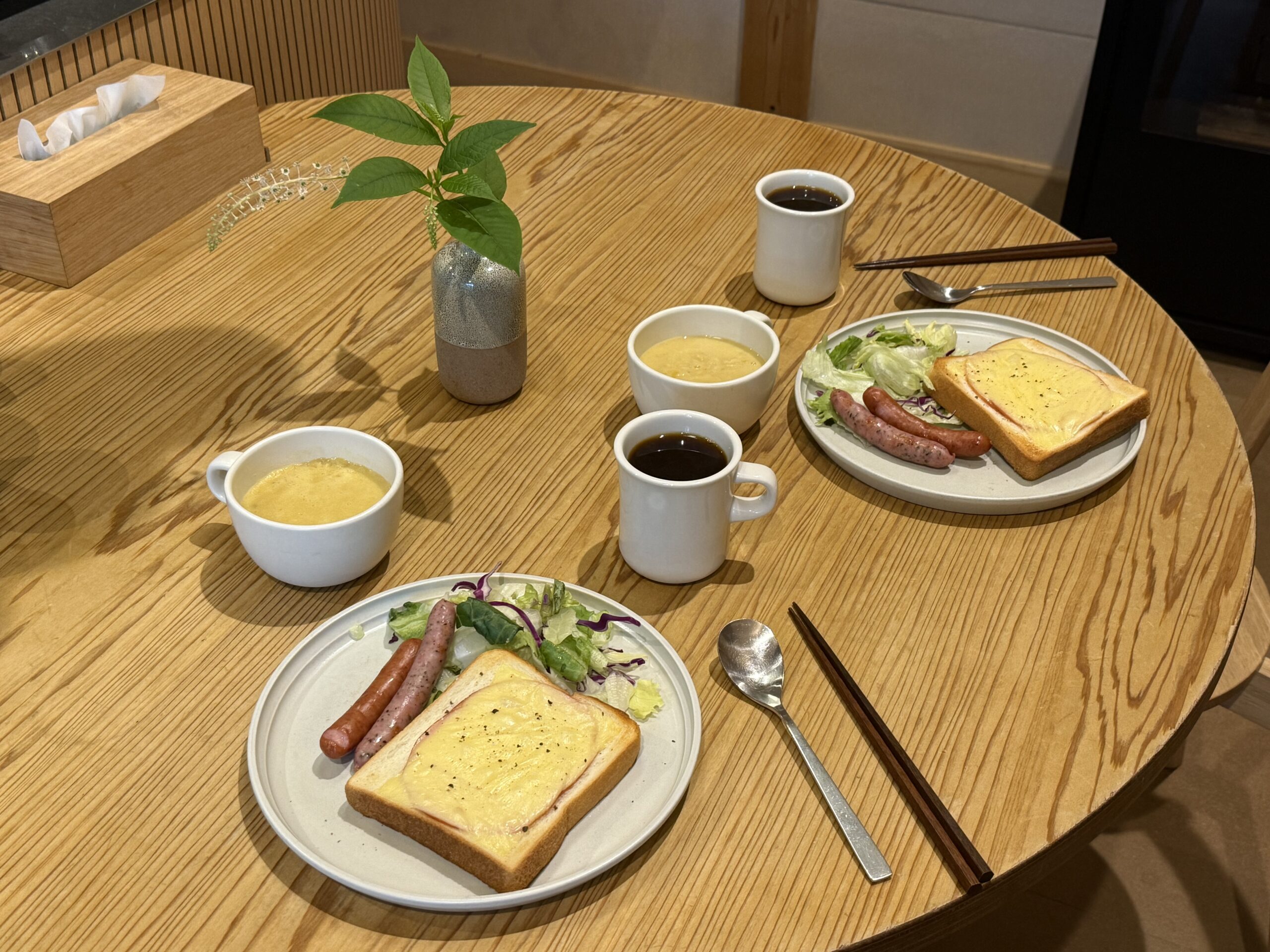 SANU 2nd Home山中湖で用意した朝食