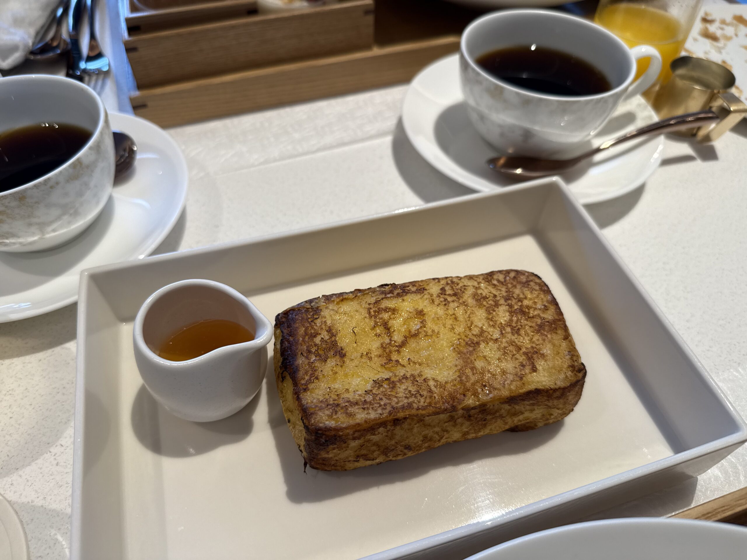 ホテルオークラ京都 岡崎別邸の朝食のフレンチトースト